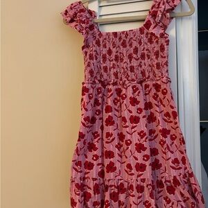 Pink Floral Kids Dress